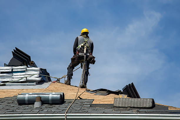 Professional Gutter Installation technician working in Hunters, WA